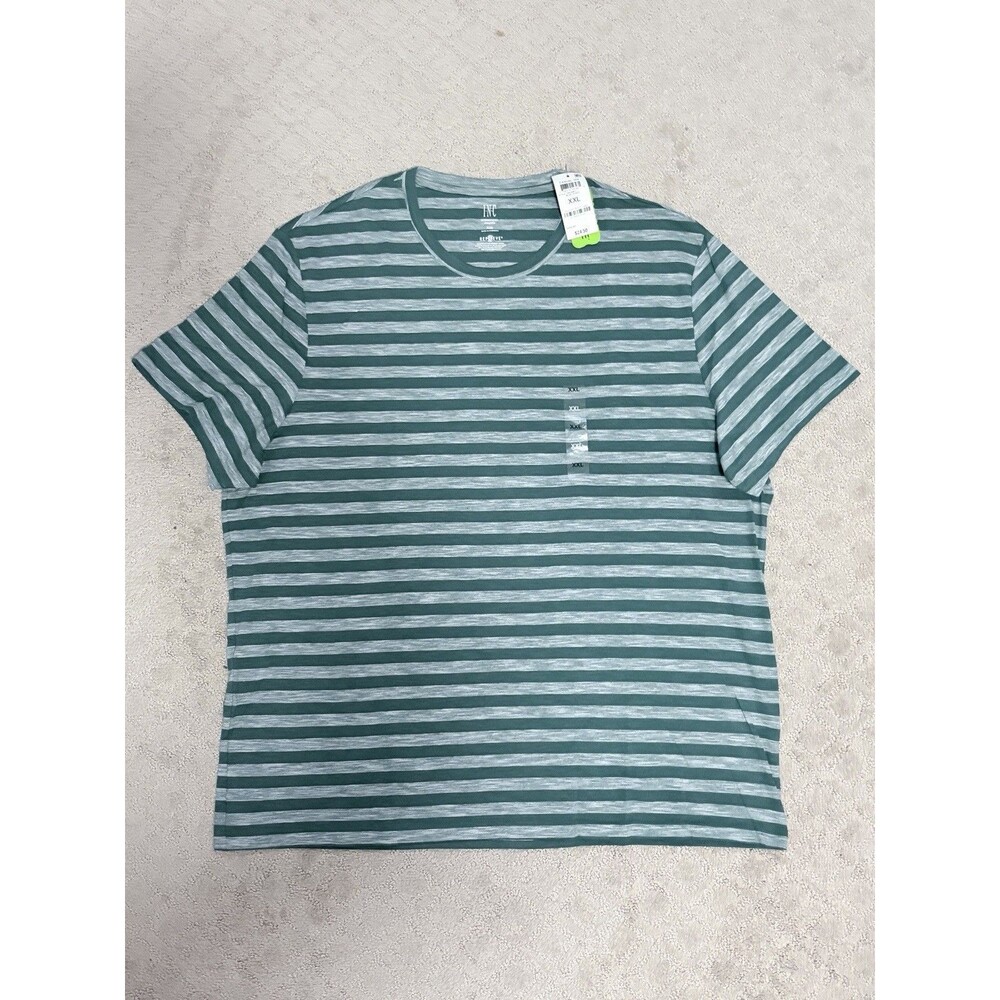 I.N.C. Striped Green Shirt